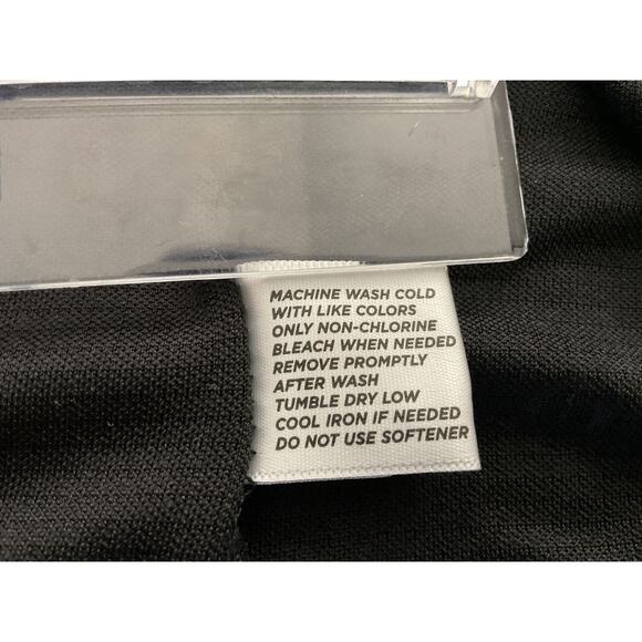 Walter Hagen Men's Shirt Essentials Polo XLarge Black Polyester Solid - Picture 7 of 9